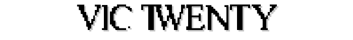 Vic Twenty font